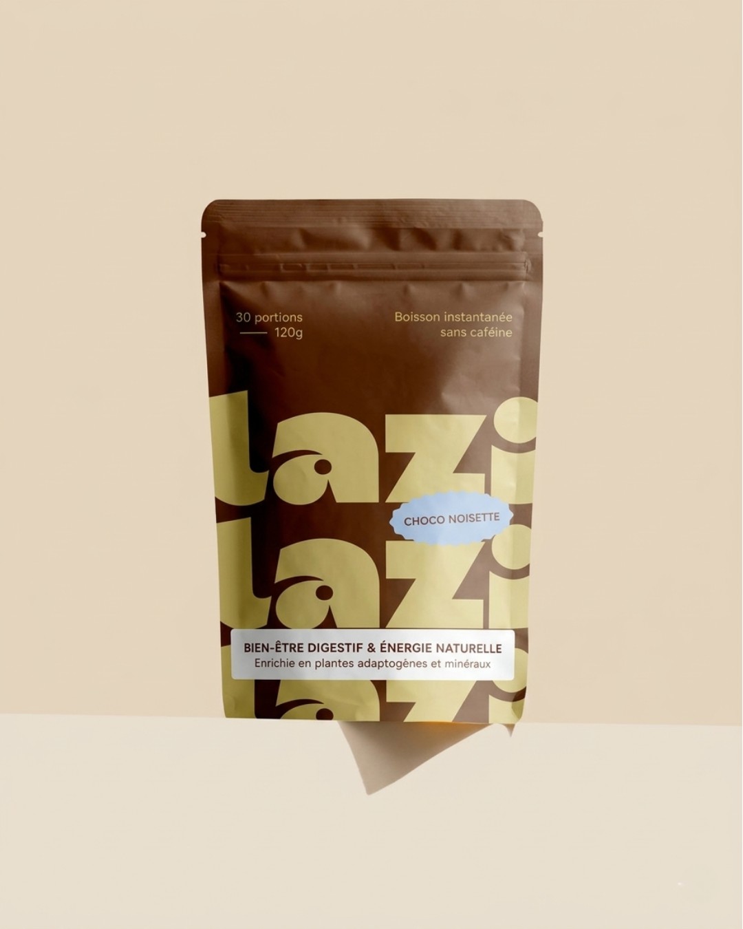 Doypack lazi Choco noisette — 30 portions, boisson instantanée sans caféine